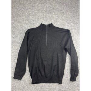 Vintage Summit Sweater Mens Large Half Zip Wool Blend Pullover 90s Hong Kong